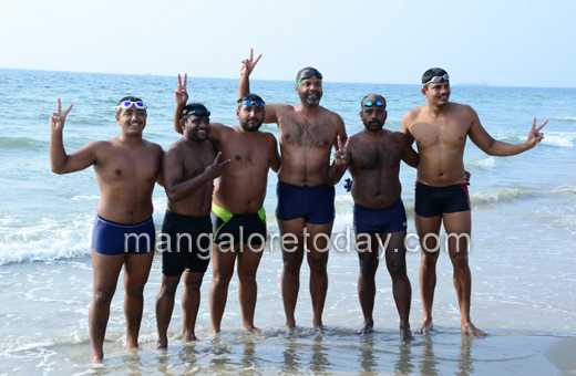Mumbai Mangalore swim record